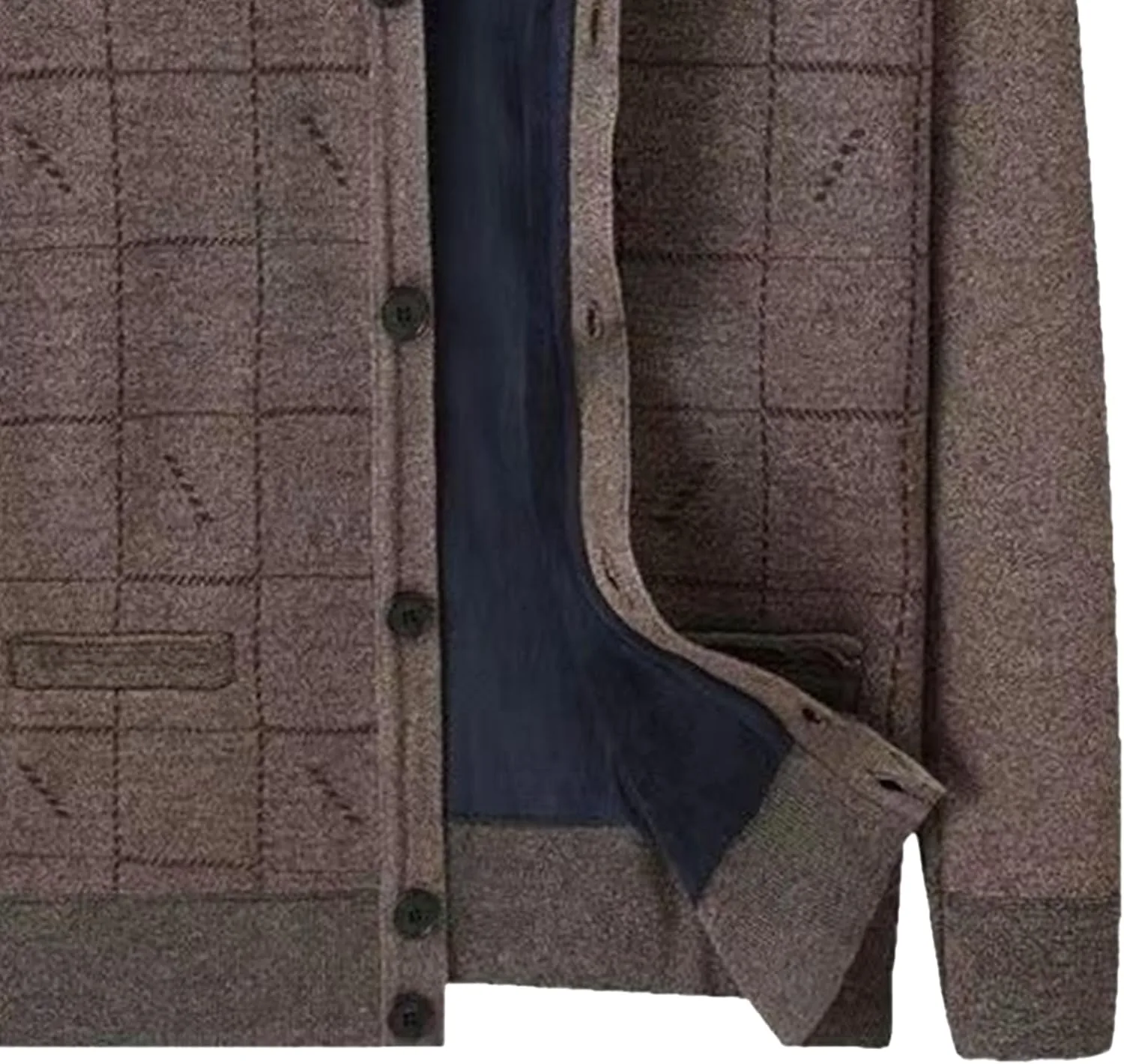 Мужской кардиган Argyle из легкой шерстяной смеси — фото 3