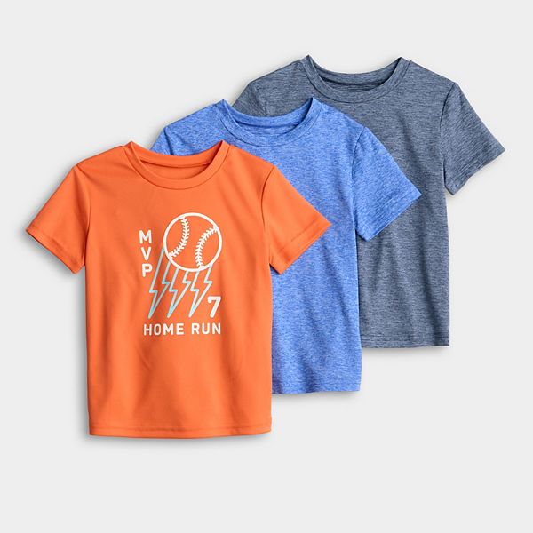 

Детский сет из 3 футболок для активного отдыха Jumping Beans, Orange Mvp