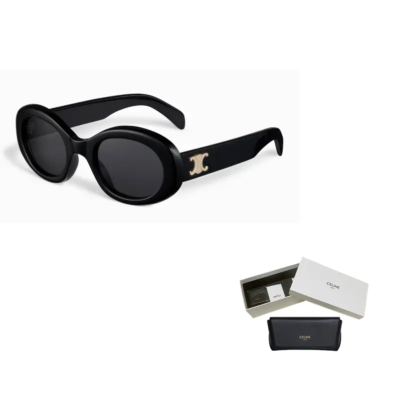 

CELINE Солнцезащитные очки овальной формы Eyewear Oval Frame, 01A