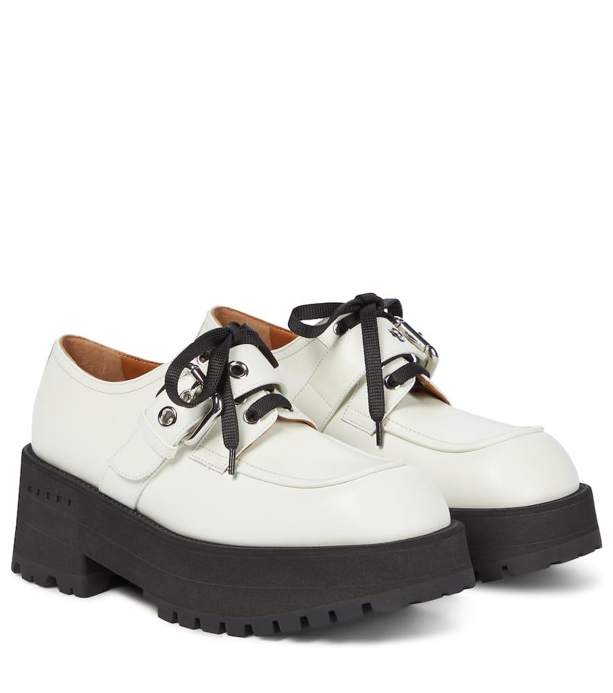 Кожаные лоферы Marni