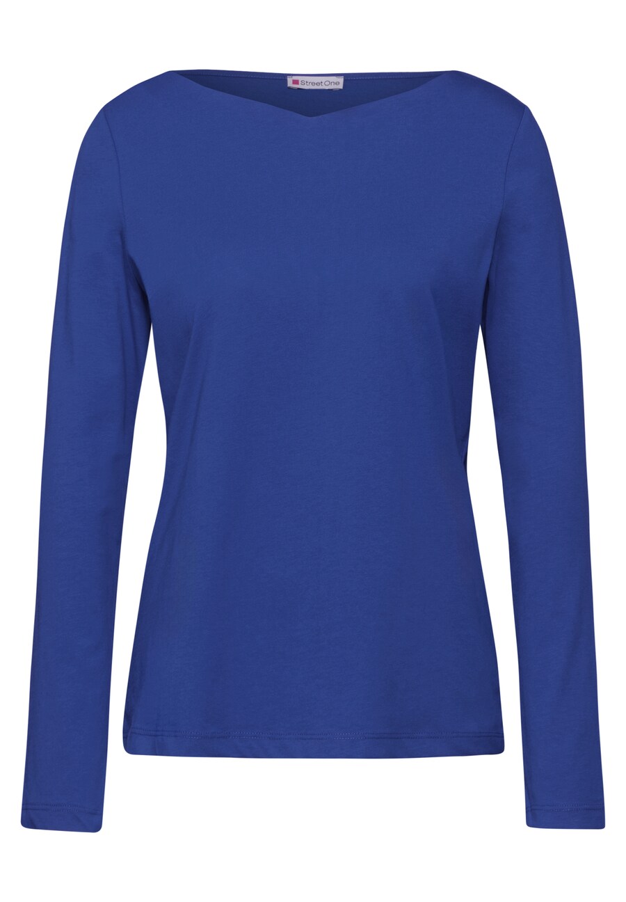 

Лонгслив STREET ONE Shirt, темно-синий