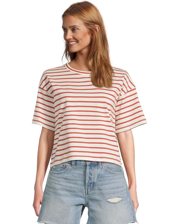 

Футболка Madewell Structured Boxy Tee Stripe, цвет Lighthouse