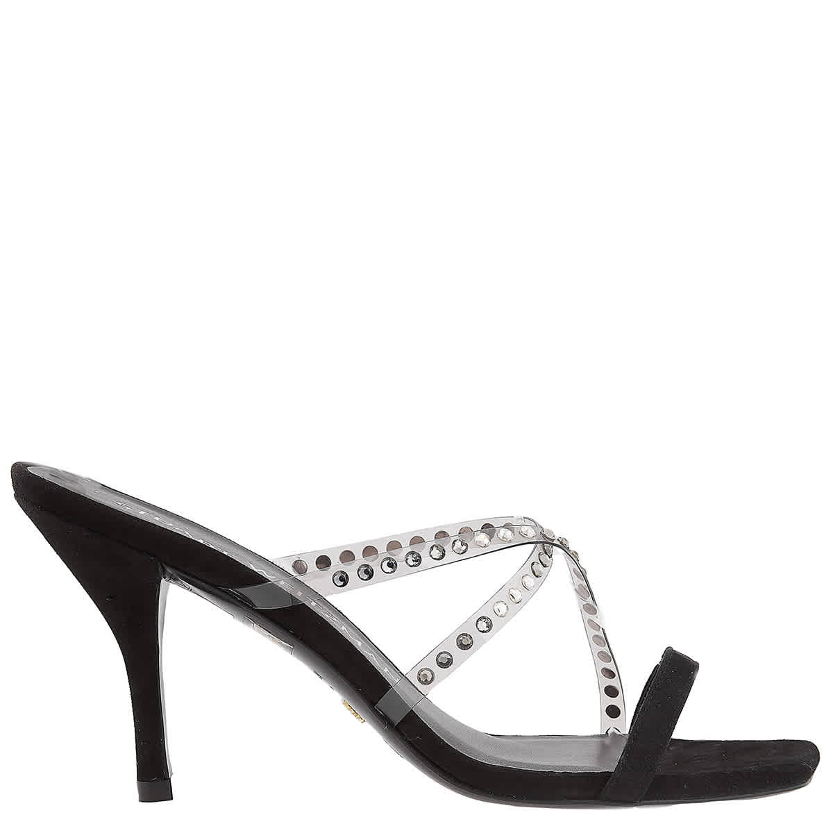 Стюарт Вайцман Strapeze Crystal 85 Мюли Stuart Weitzman, черный