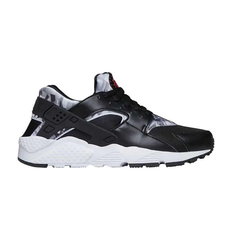 

Кроссовки Nike Huarache Run Print GS 'Black', черный