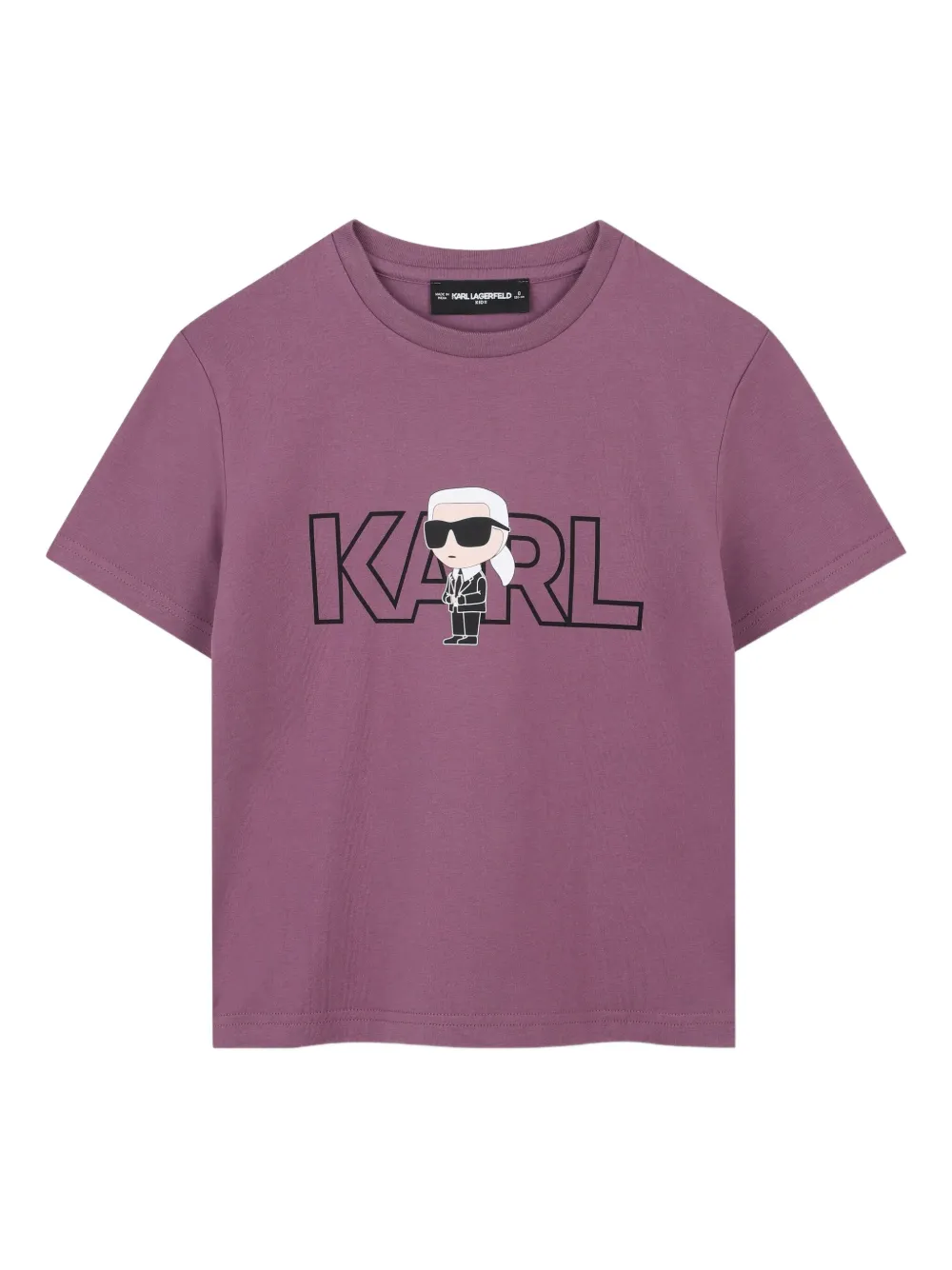 

Футболка с графичным принтом KARL LAGERFELD KIDS, фиолетовый