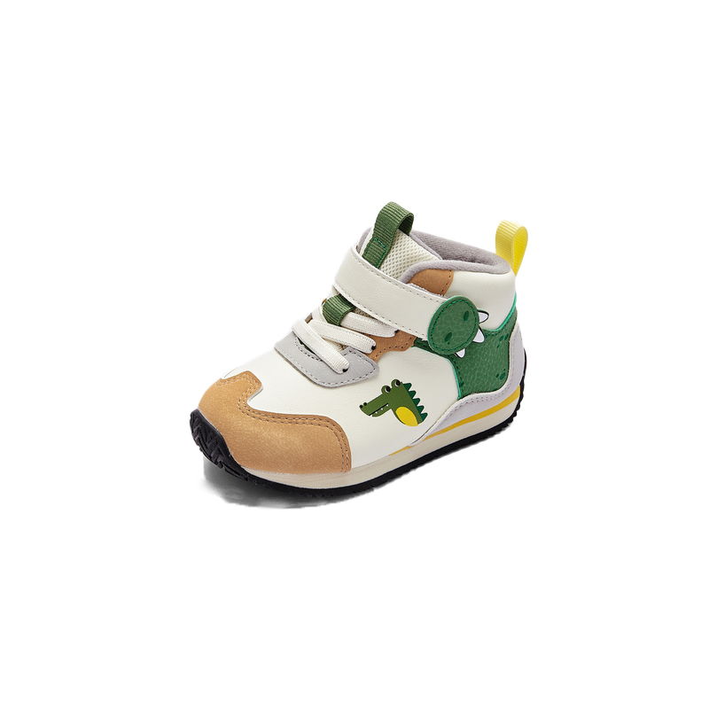 

Нескользящие износостойкие детские туфли средней высоты для младенцев и малышей BALABALA, желтый/зеленый