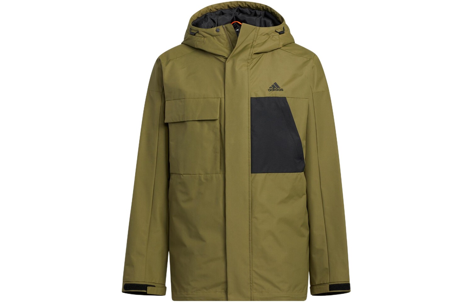 

Пуховик мужской оливковый Adidas, оливково-зеленый