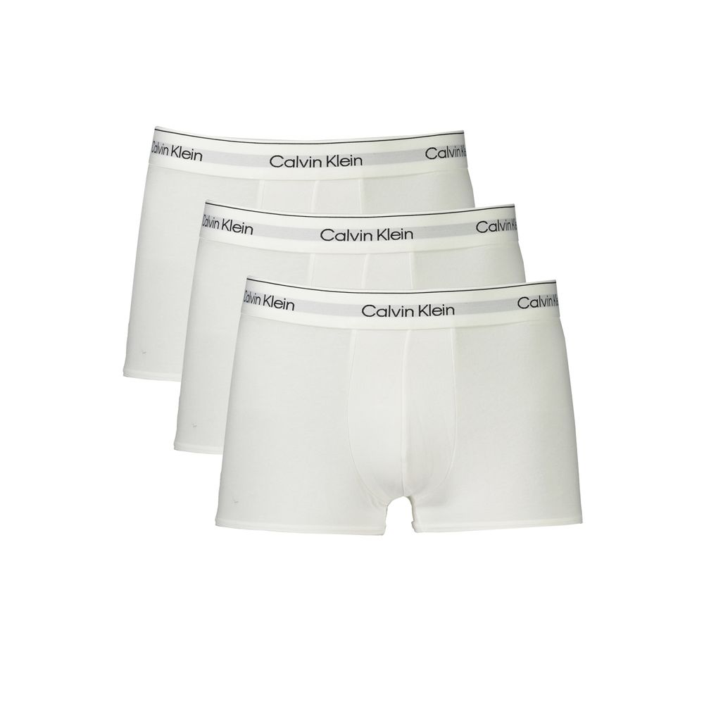 

Белые хлопковые мужские боксеры-шорты Calvin Klein