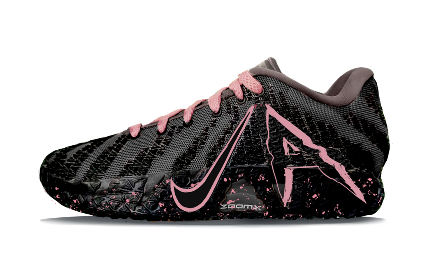 

Nike Кроссовки баскетбольные Ja Morant 3 Pink Gang Abrasion Resistant низкие мужские розовые серые