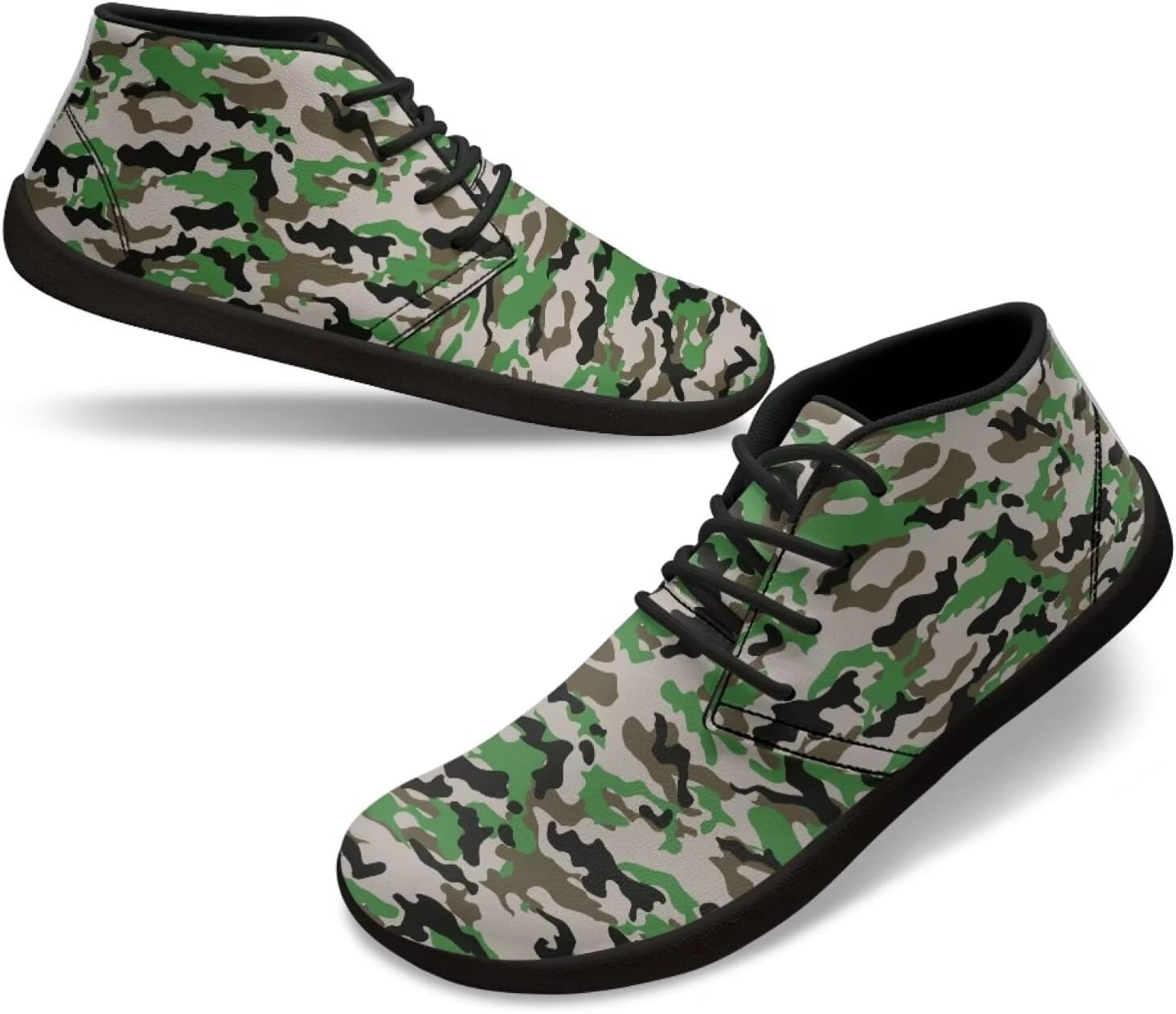 

Мужские босоногообразные туфли с широкой носочной частью, удобная, легкая обувь с подошвой нулевого перепада, повседневные, нескользящие, на липучке, для тренировок, походов, бега и кроссовки Xixirimido, Camouflage
