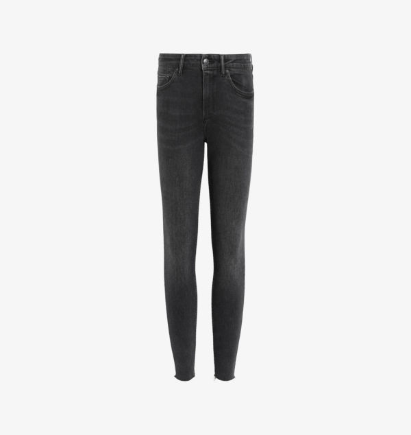 

Джинсы-Стрейч Miller push-up skinny leg с высокой посадкой из органического хлопка Allsaints, черный