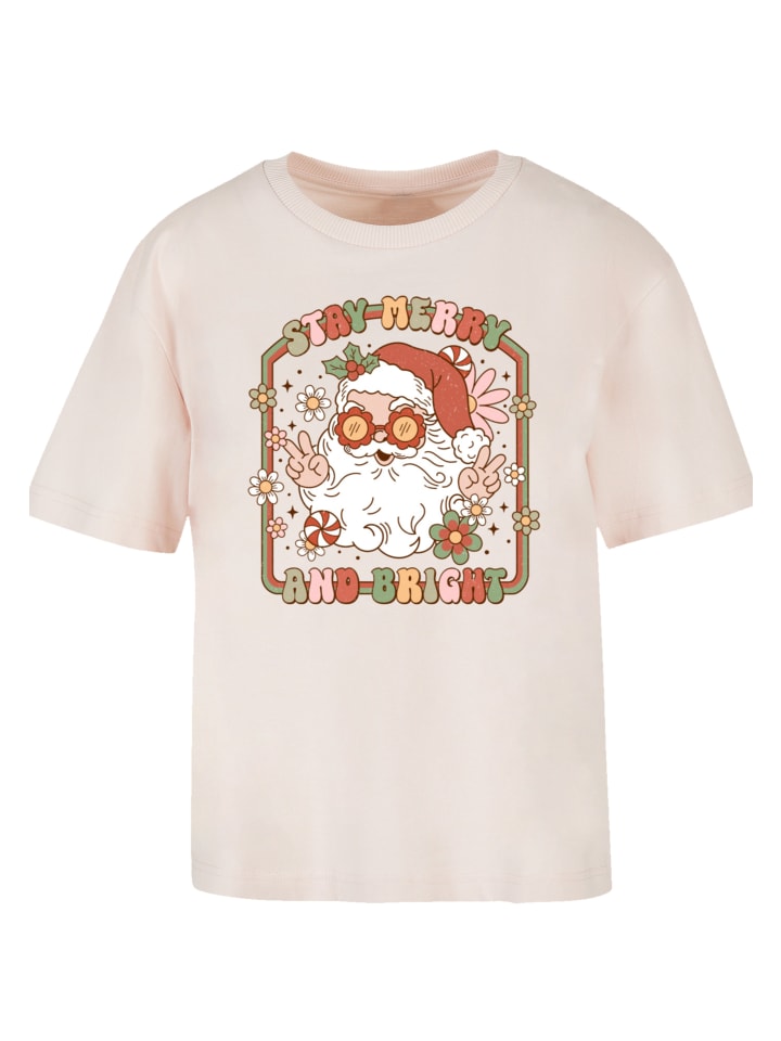 

Футболка Stay Merry And Bright Hippie Santa в розовом цвете F4NT4STIC, Розовый, Футболка Stay Merry And Bright Hippie Santa в розовом цвете F4NT4STIC