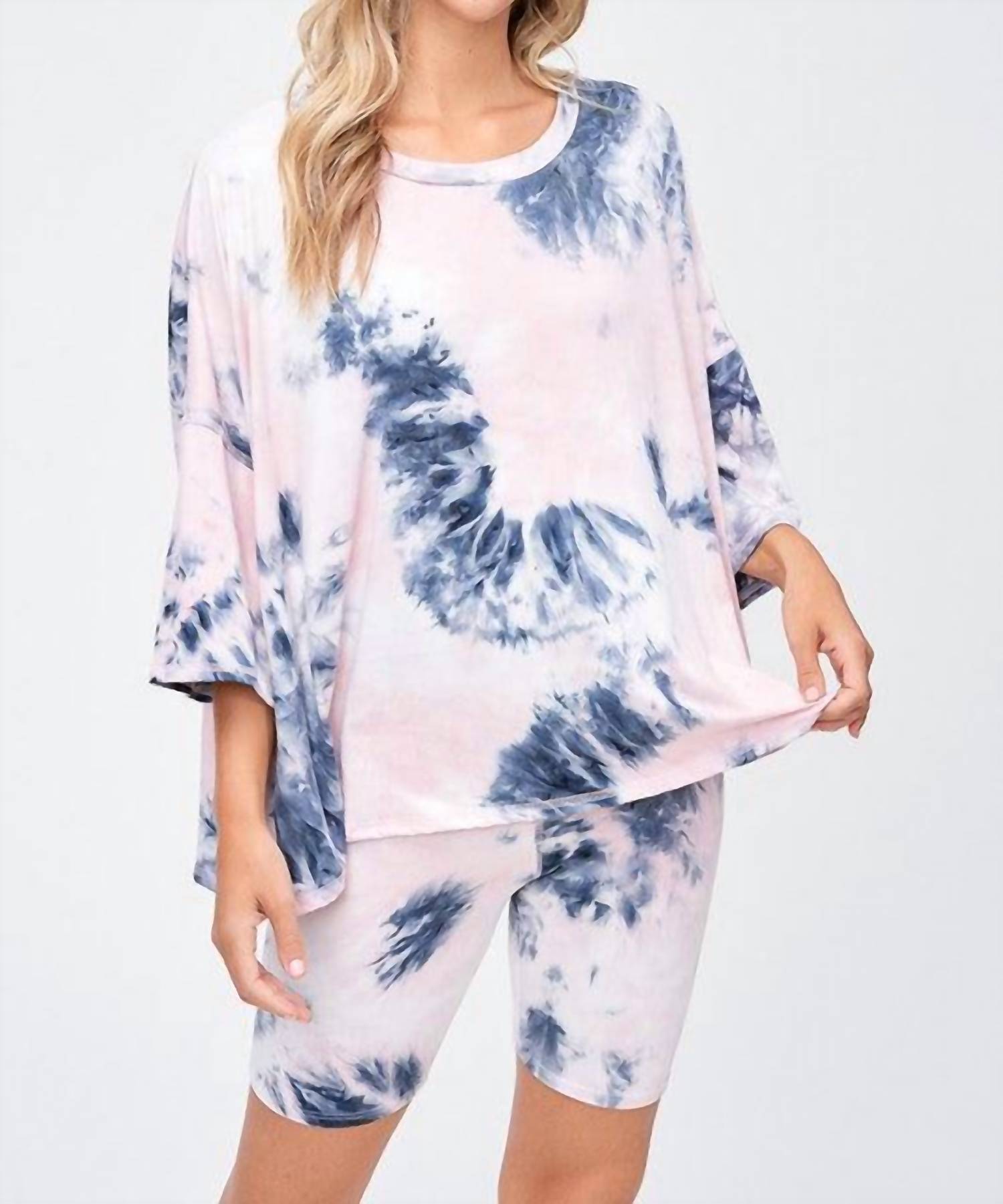 

Комплект шорт Starlet Tie Dye в румяно-синем цвете Phil Love