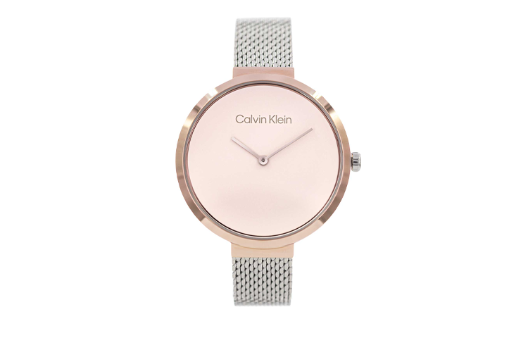 

Наручные часы CALVIN KLEIN с кварцевым механизмом, ремешком из нержавеющей стали, 36 мм, белый циферблат, женские часы