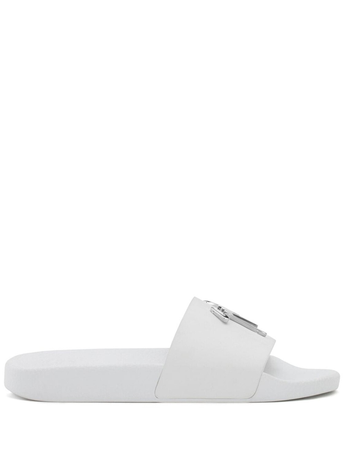 

Giuseppe Zanotti шлепанцы Brett с логотипом, белый