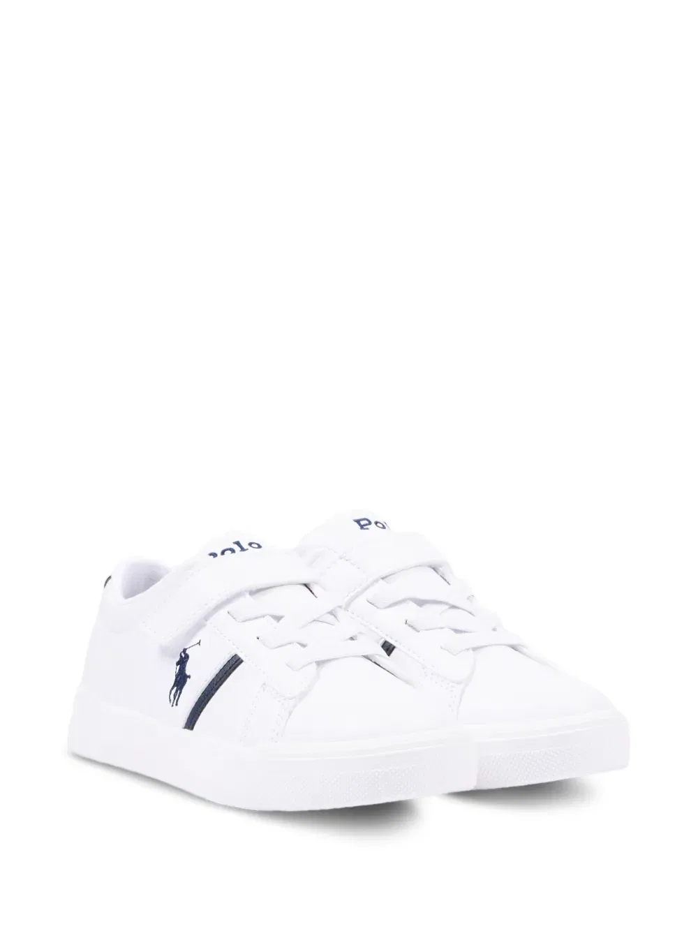 Кроссовки с логотипом на одной лямке Polo Ralph Lauren Kids, белый