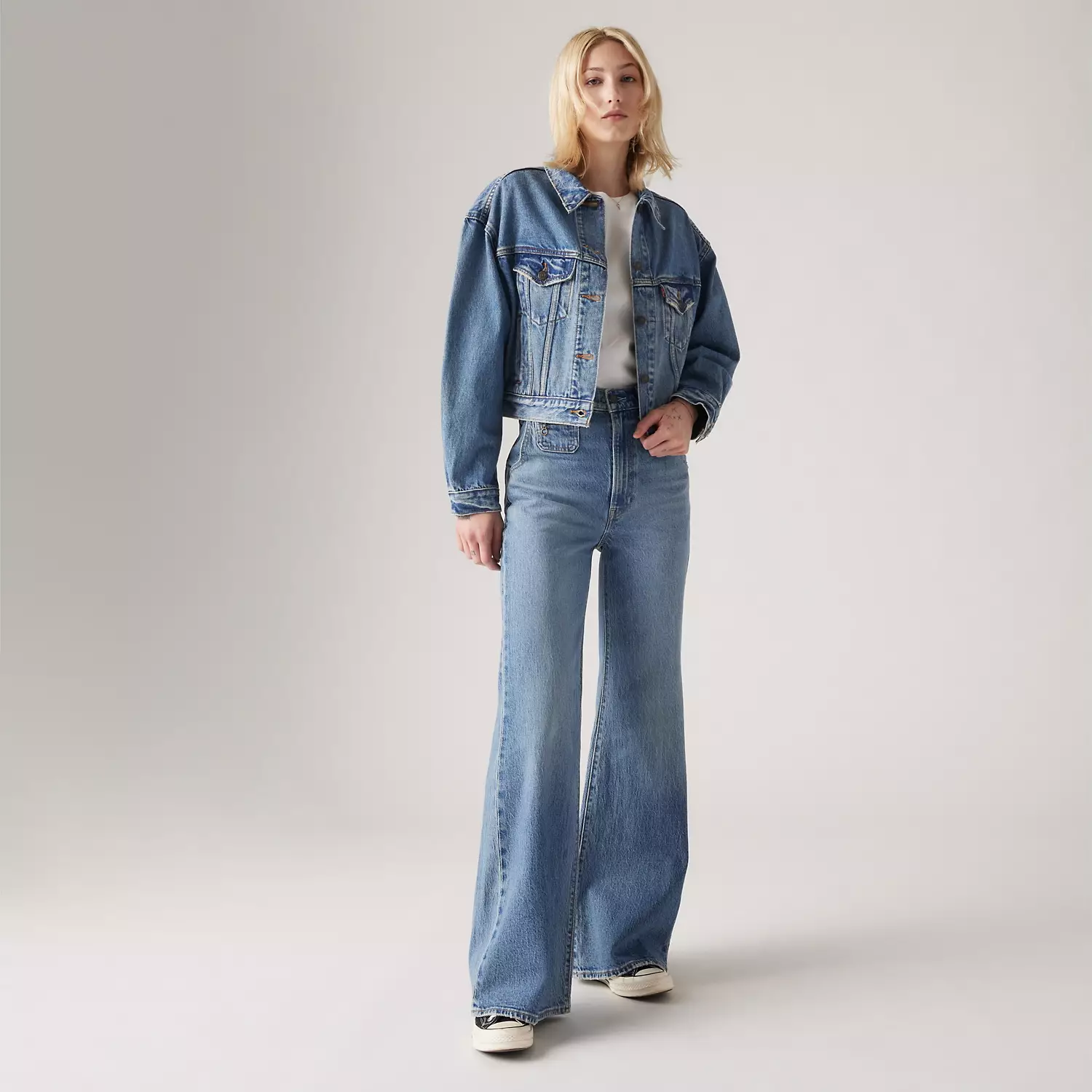 

Винтажные женские джинсы с колокольчиком Levi's, цвет Next Saturday - Medium Wash