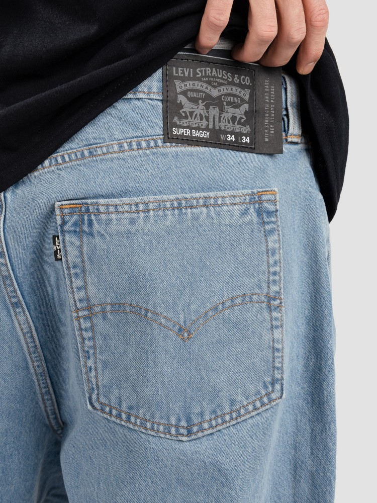 Мешковатые джинсы Levi's Skate Super Baggy Jeans, z7999 vertigo blue rinse — фото 4