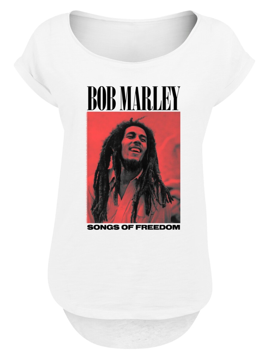 

Рубашка F4NT4STIC Bob Marley Songs Of Freedom Reggae Music, белый