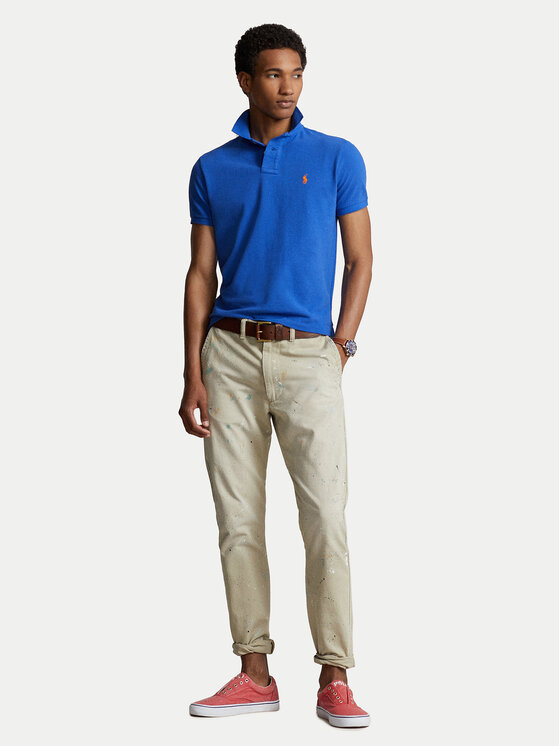 Рубашка-Поло с завышенной талией 710782592011 Polo Ralph Lauren, синий — фото 2