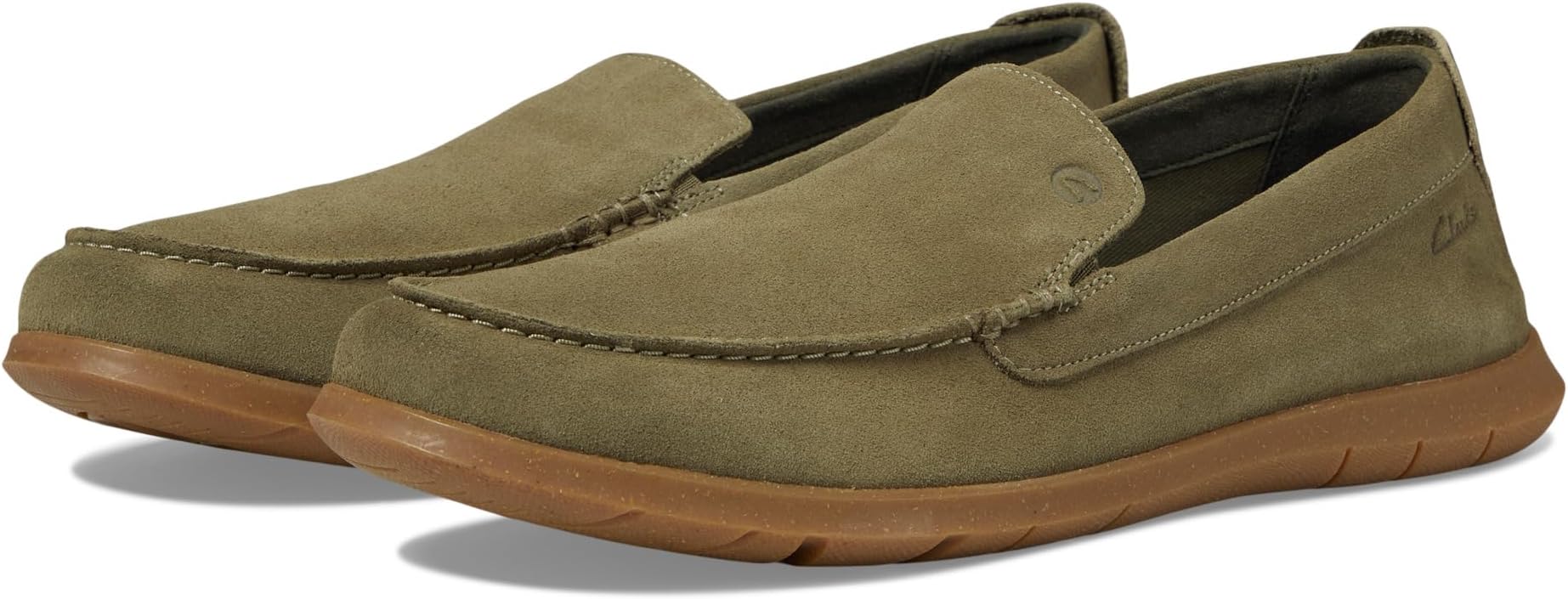 

Лоферы Clarks Flexway Step, цвет Olive Suede