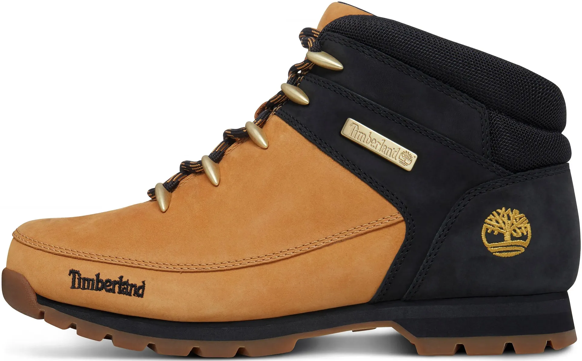 

Ботинки Timberland на шнуровке "EURO SPRINT MID LACE UP BOOT", цвет Wheat-Nubuck-W-Black