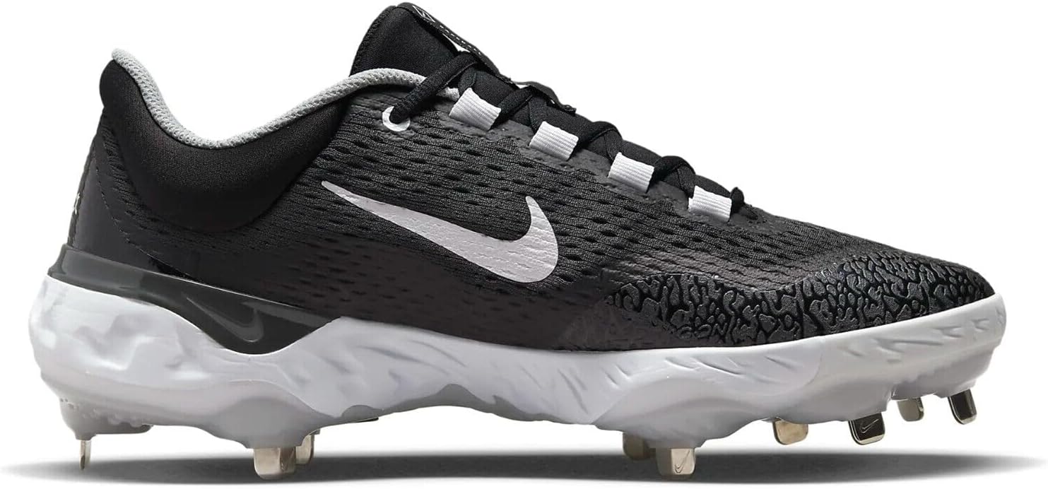 Бейсбольные бутсы Nike Men's Alpha Huarache Elite 4, Black/White — фото 3