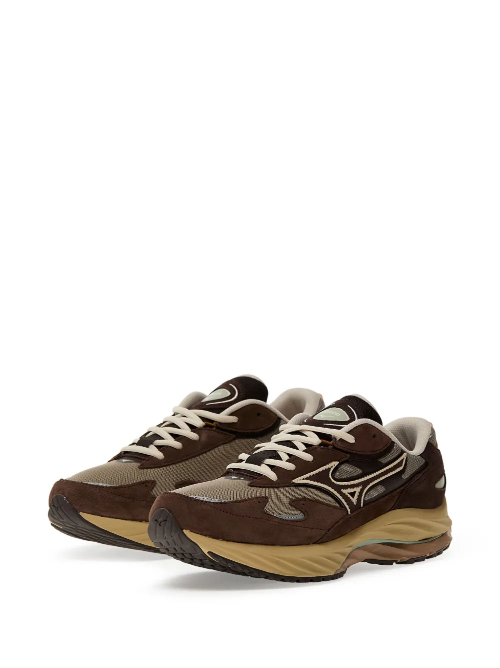 Фактурные кроссовки Mizuno, коричневый — фото 2