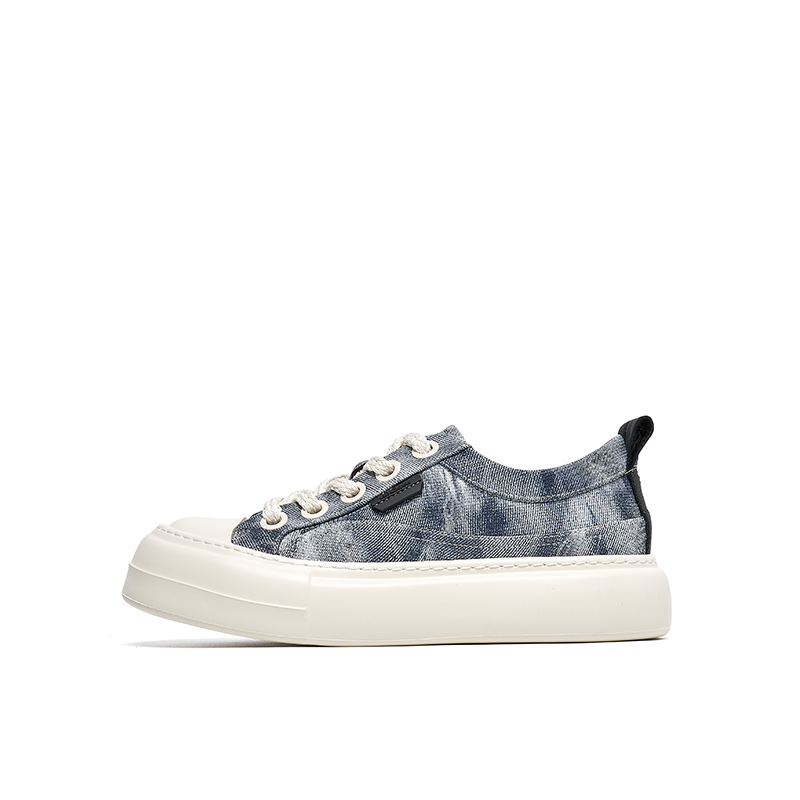 

Lee Cooper Антискользящие и износостойкие низкие скейтерские кроссовки для мужчин с эффектом увеличения роста - синие, цвет Blue