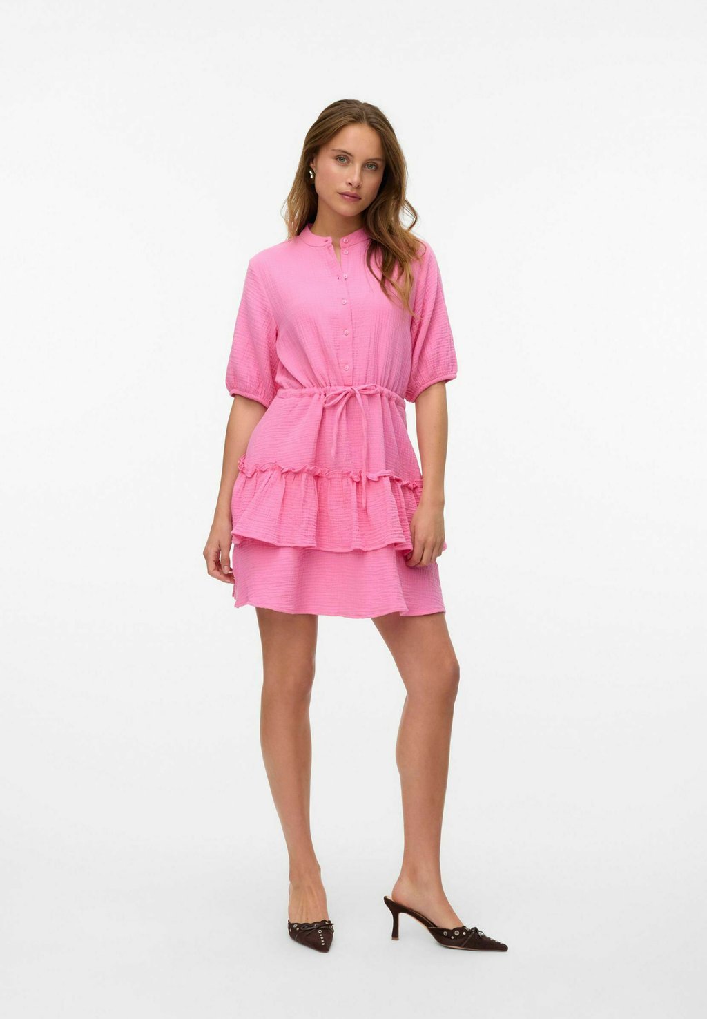 

Платье-рубашка Vero Moda, розовый