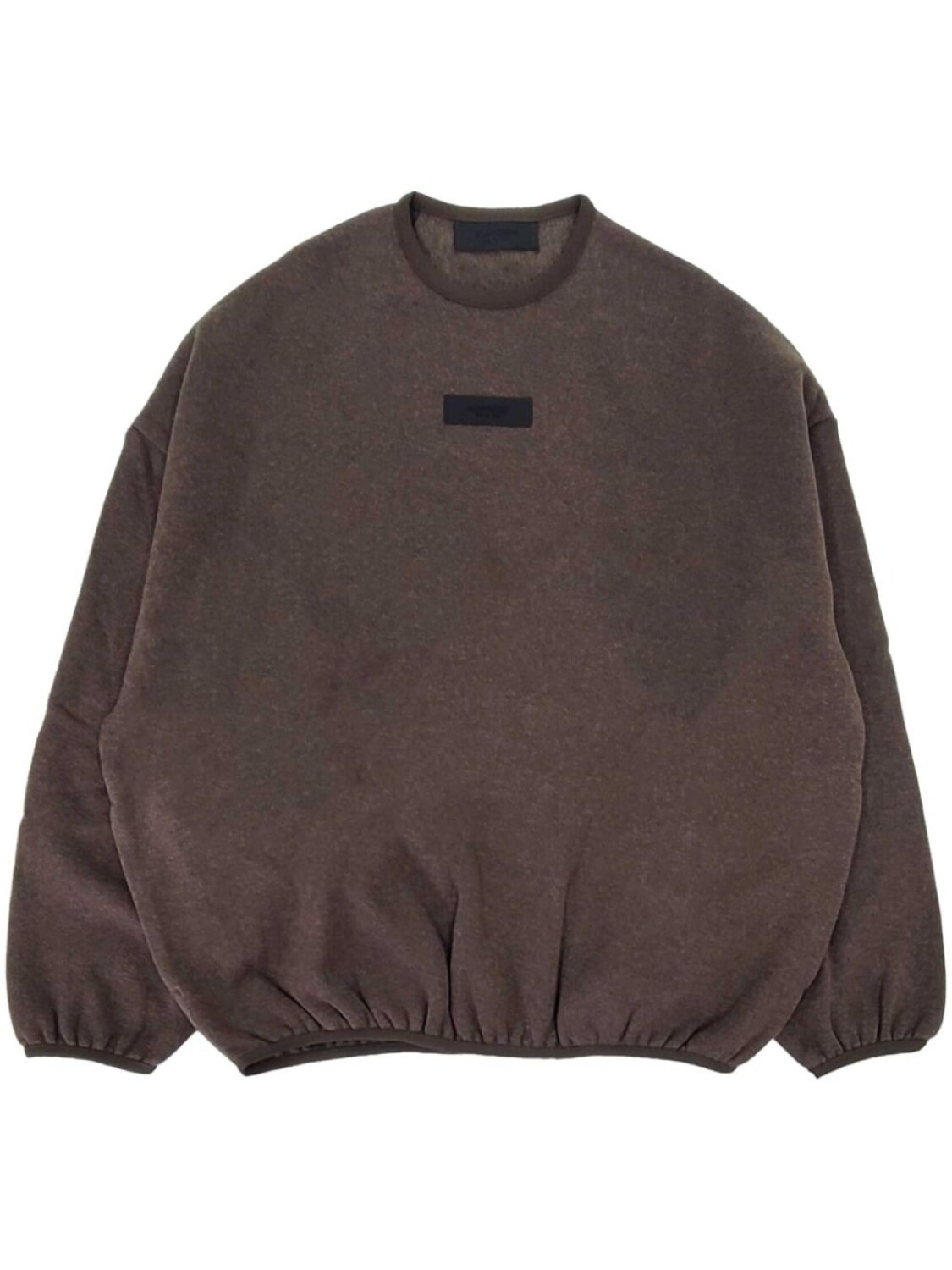 

FEAR OF GOD ESSENTIALS толстовка с эластичным поясом и нашивкой-логотипом, коричневый