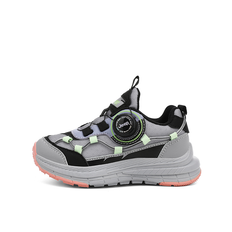 

Jeep Детские кроссовки для бега низкие с противоскользящей устойчивой к истиранию легкой амортизирующей высотой Starry Gray