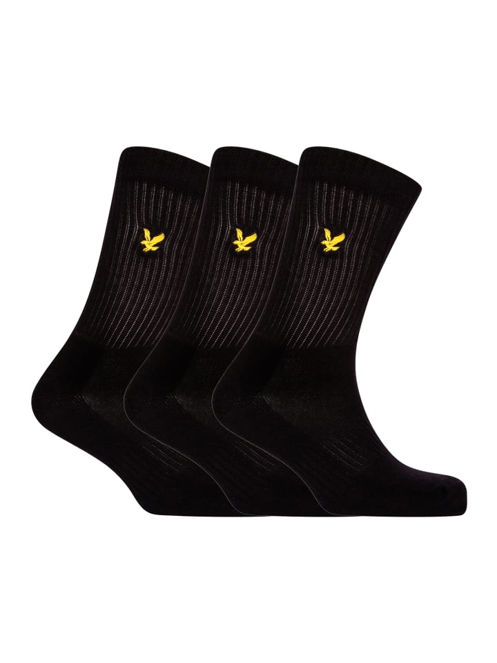 

Носки Lyle & Scott Socken 3-Er Set, цвет Vollschwarz