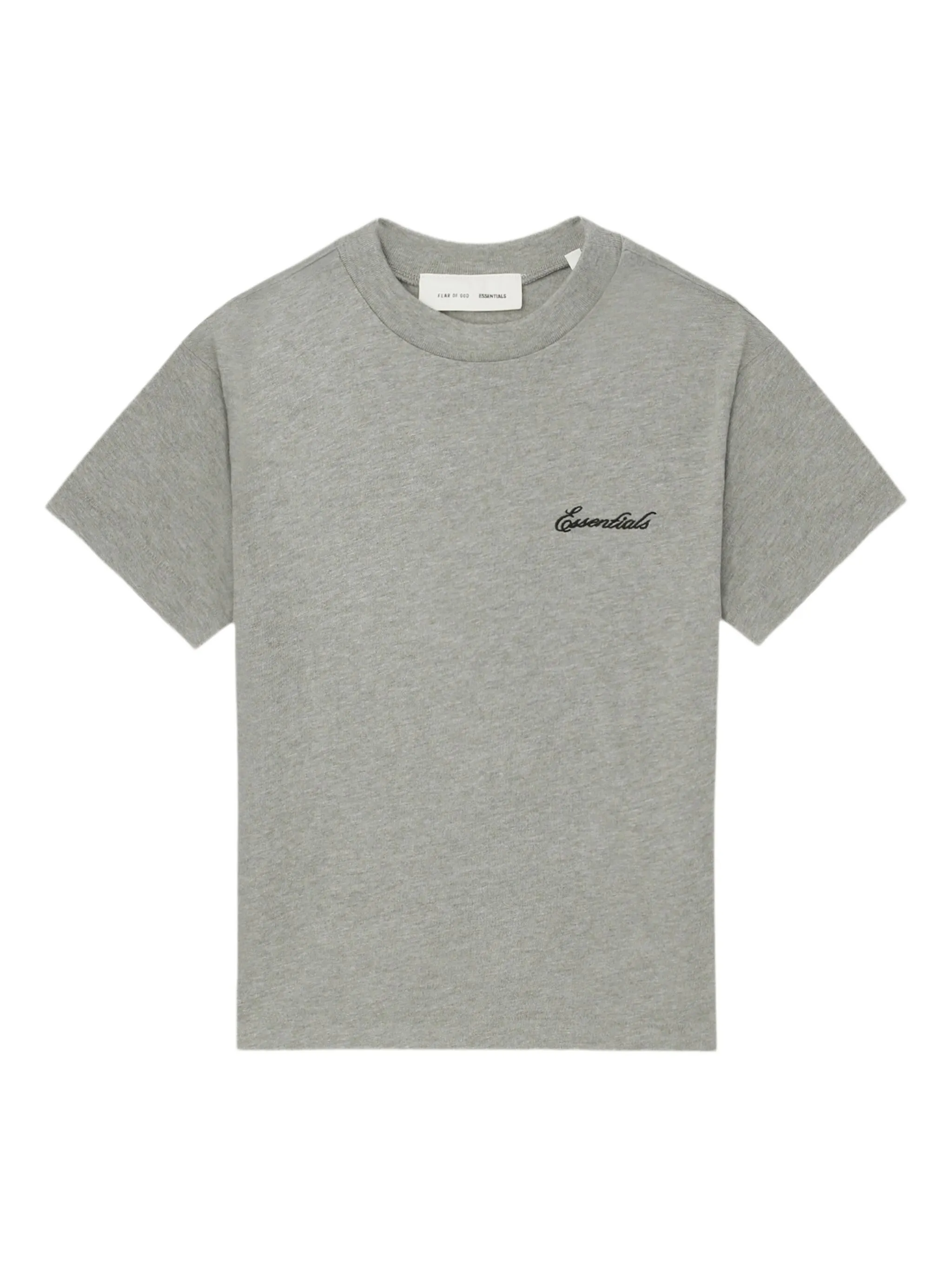 

Футболка с вышивкой Fear Of God Essentials, серый