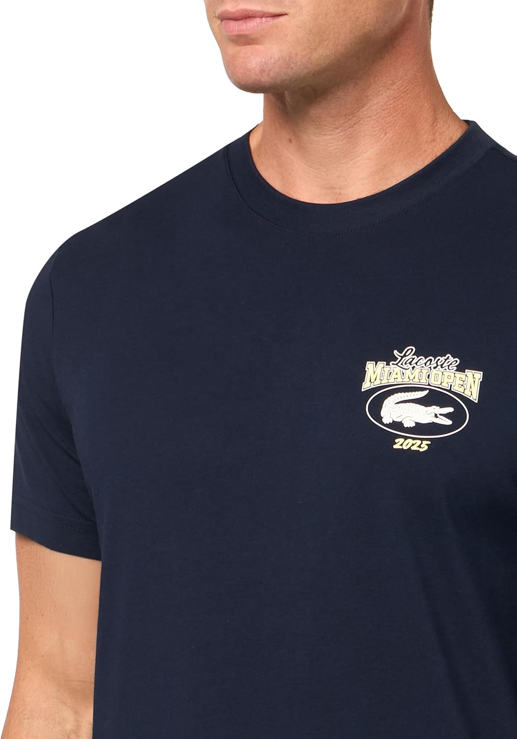 Мужская футболка с принтом крокодилов Lacoste, Navy Blue — фото 3