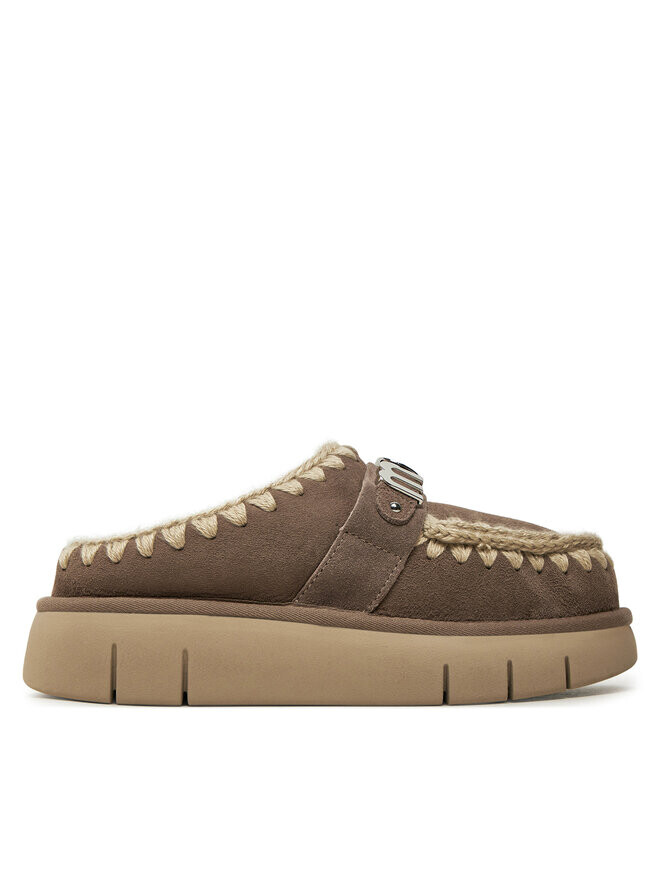 

Домашние тапочки Mou Bounce Clog Metal Logo FW531001A, коричневый