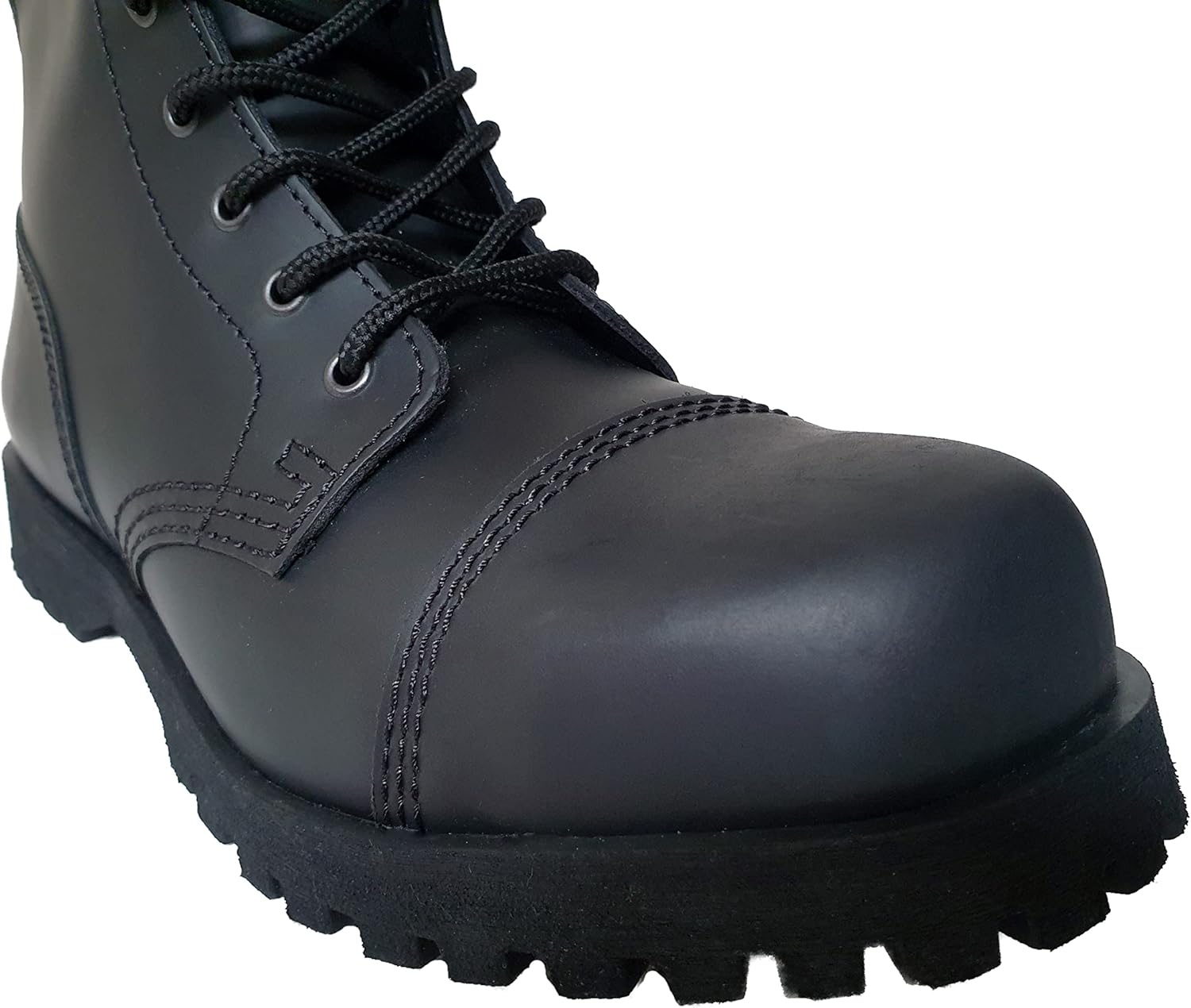 Мужские ботинки Boots Braces England с 10 отверстиями, черные матовые, с стальным носком, модели Rangers Spirit Of England — фото 3