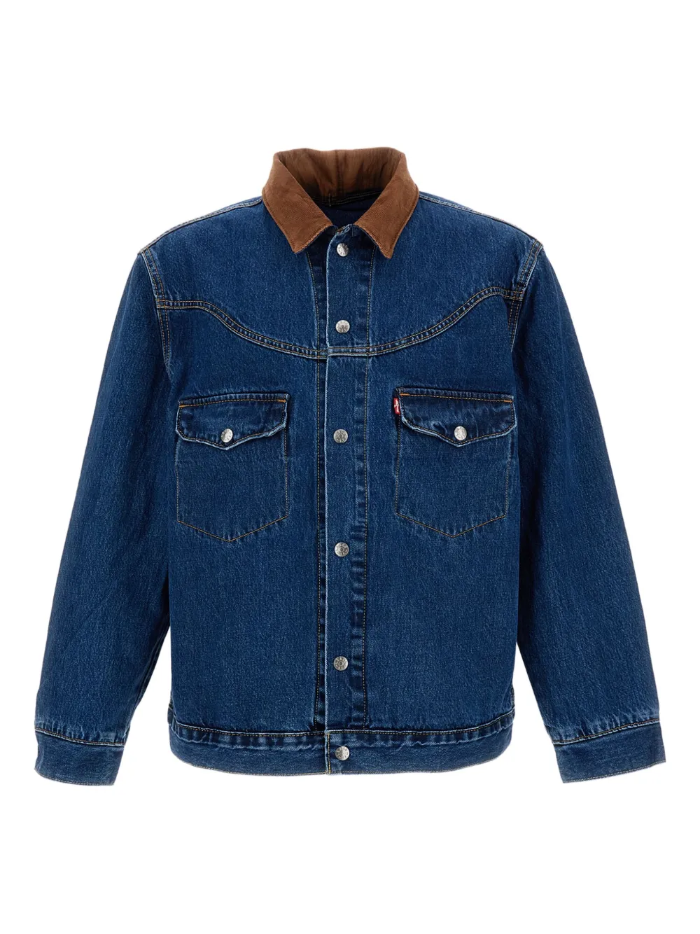 

Джинсовая куртка с вельветовым воротником Levi's, синий