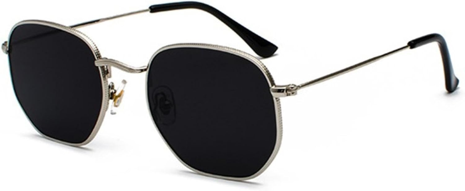 

Солнцезащитные очки с защитой UV400 | Металлическая оправа, линзы конфетного цвета | Для женщин и мужчин, для занятий спортом на открытом воздухе и вождения DSVIGF, C08 Silver Blackgrey