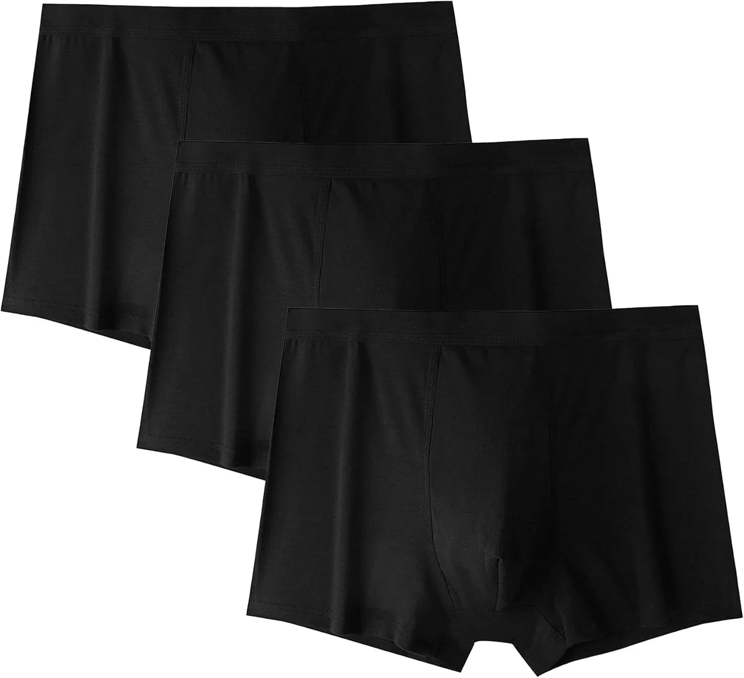 Боксеры, дышащие бесшовные, Black 3pc