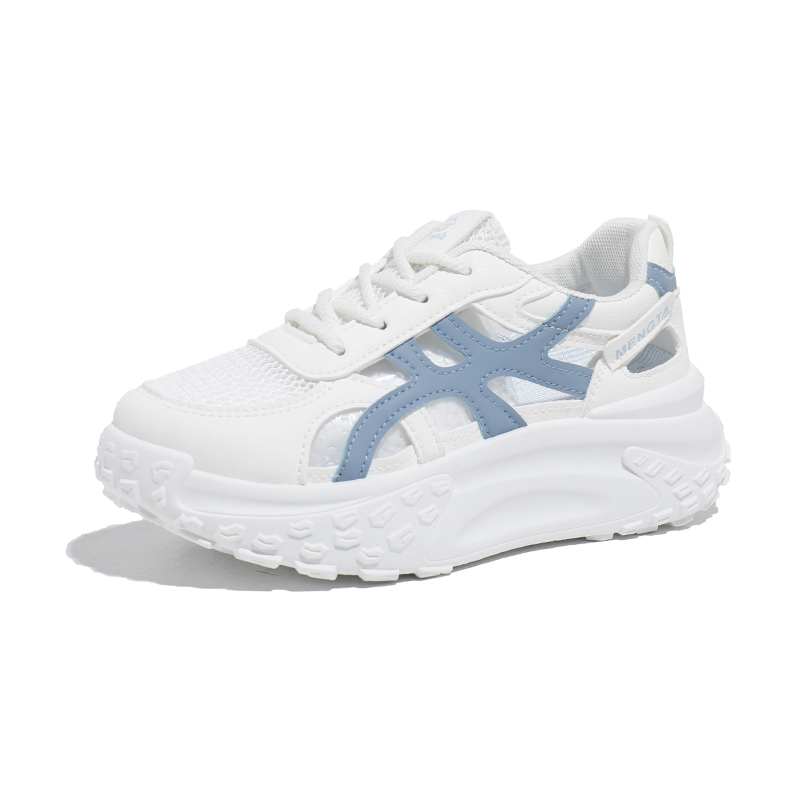 

Дышащие нескользящие амортизирующие повседневные детские кроссовки для подростков FIRS Kids, белый/синий