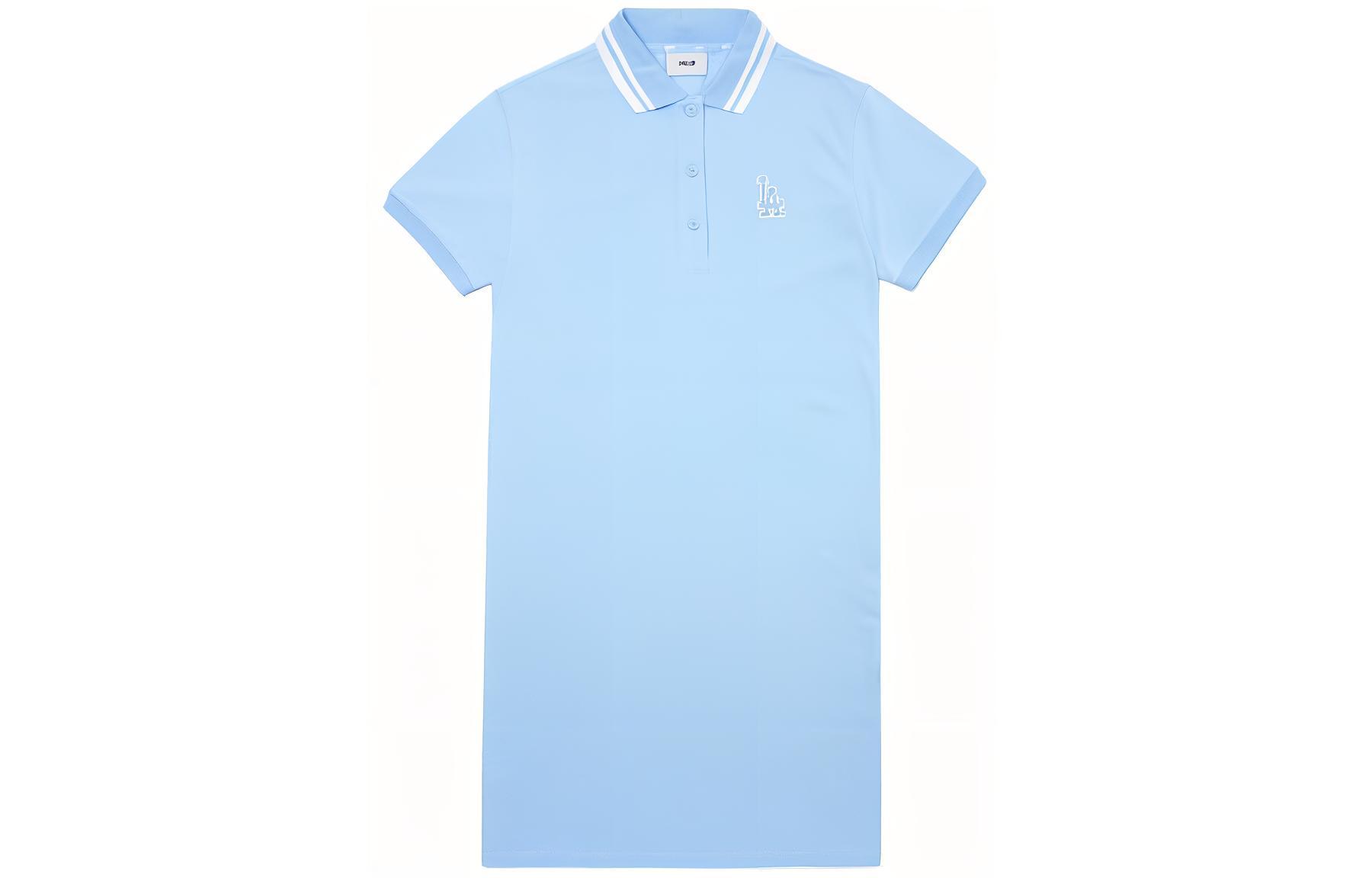 

MLB Женское синее платье с короткими рукавами