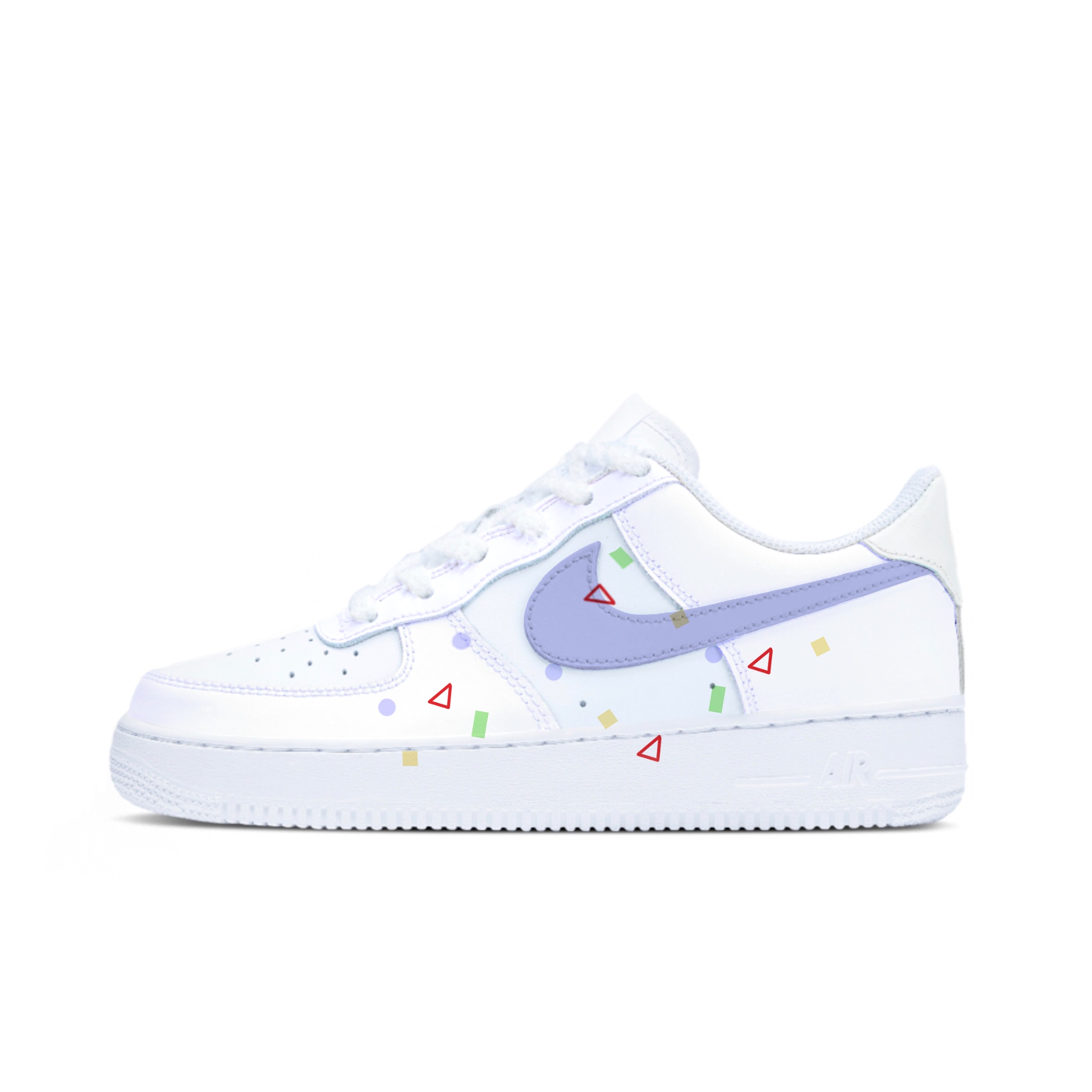 

Nike Кроссовки для скейтбординга Air Force 1 с противоскользящей подошвой, амортизацией и устойчивостью к истиранию, низкие, белые, для подростков