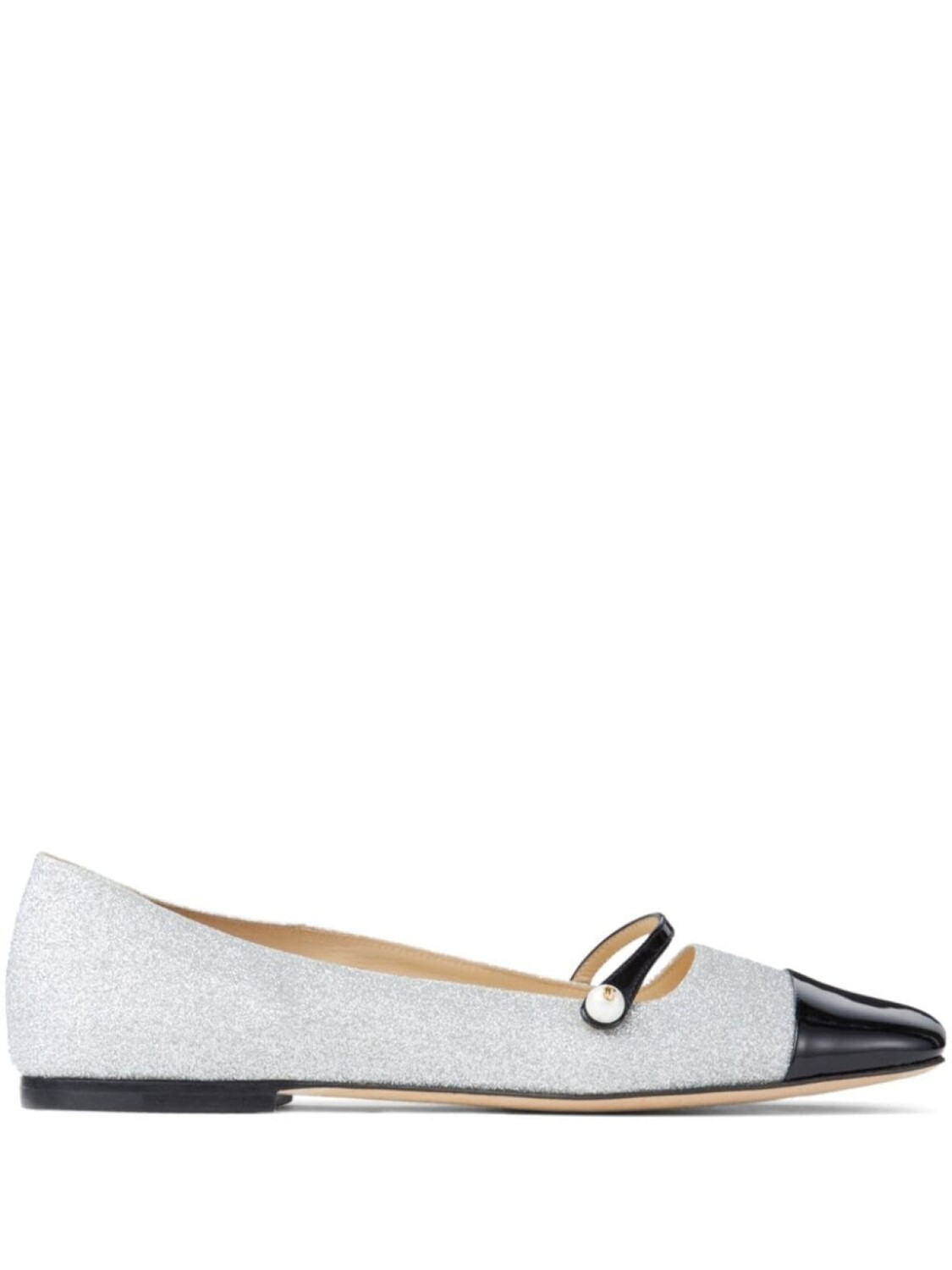 Jimmy Choo балетки Elisa, серебряный