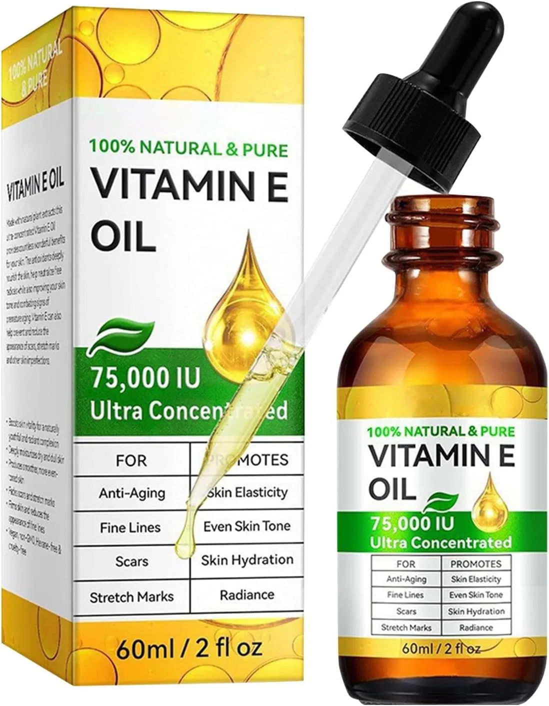 Масло для лица увлажняющее Generic 60 мл желтый