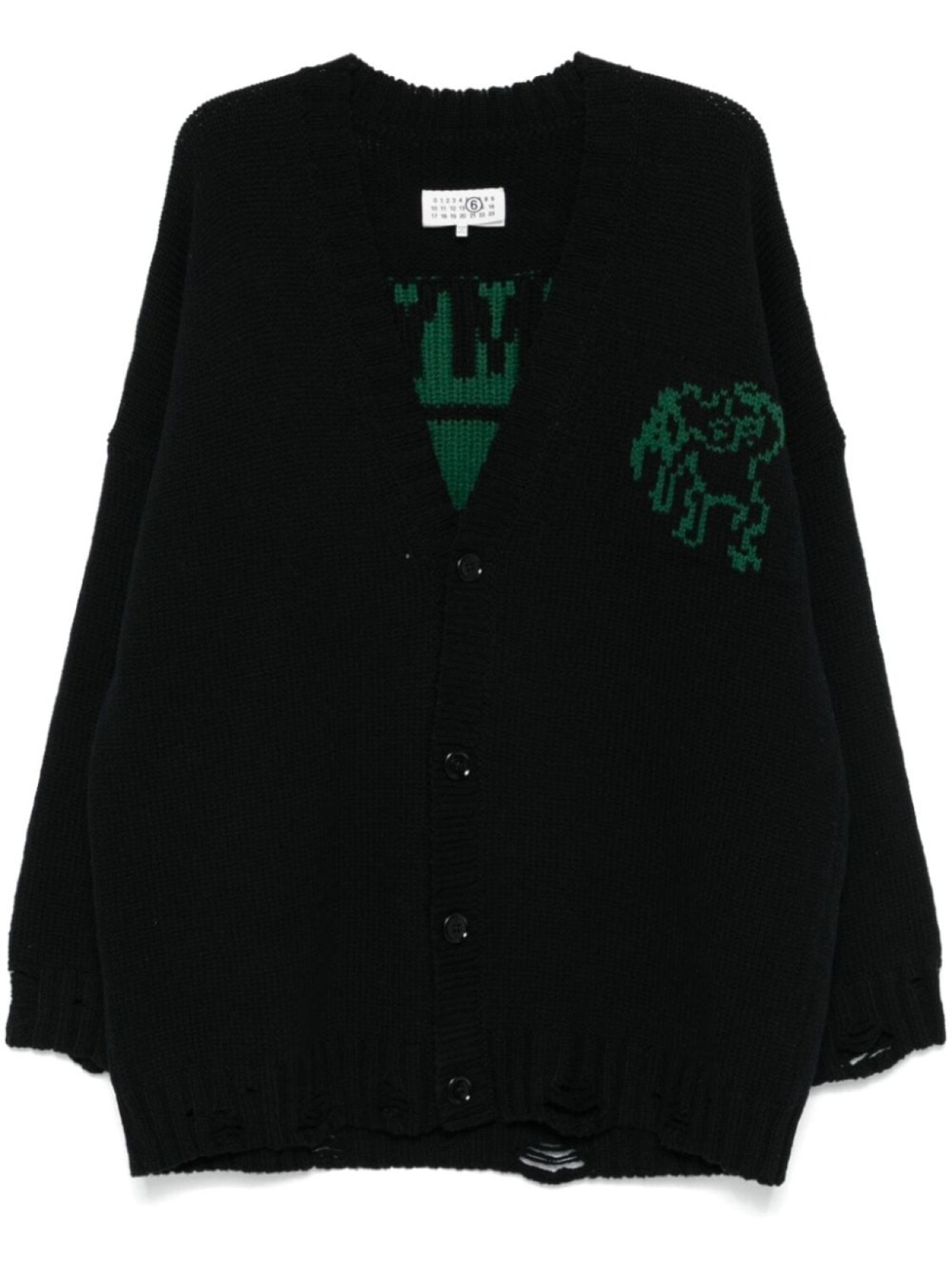 

MM6 Maison Margiela кардиган Lost My Pet, черный