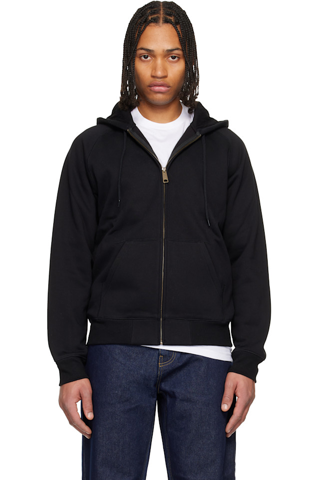 

Carhartt Work In Progress Черная толстовка с капюшоном в стиле "Chase"