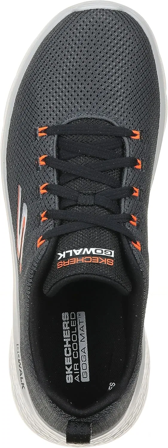 Кроссовки Skechers Go Walk Flex - Quota для мужчин, Charcoal And Black Textile — фото 3