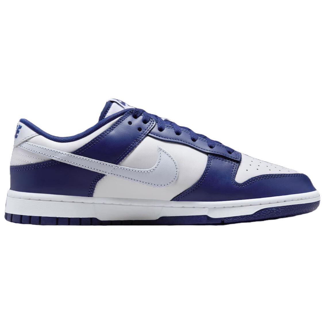 Кроссовки Nike Dunk Skateboarding Shoes Men Low-top White - Dark Blue - Gray, белый/синий — фото 2