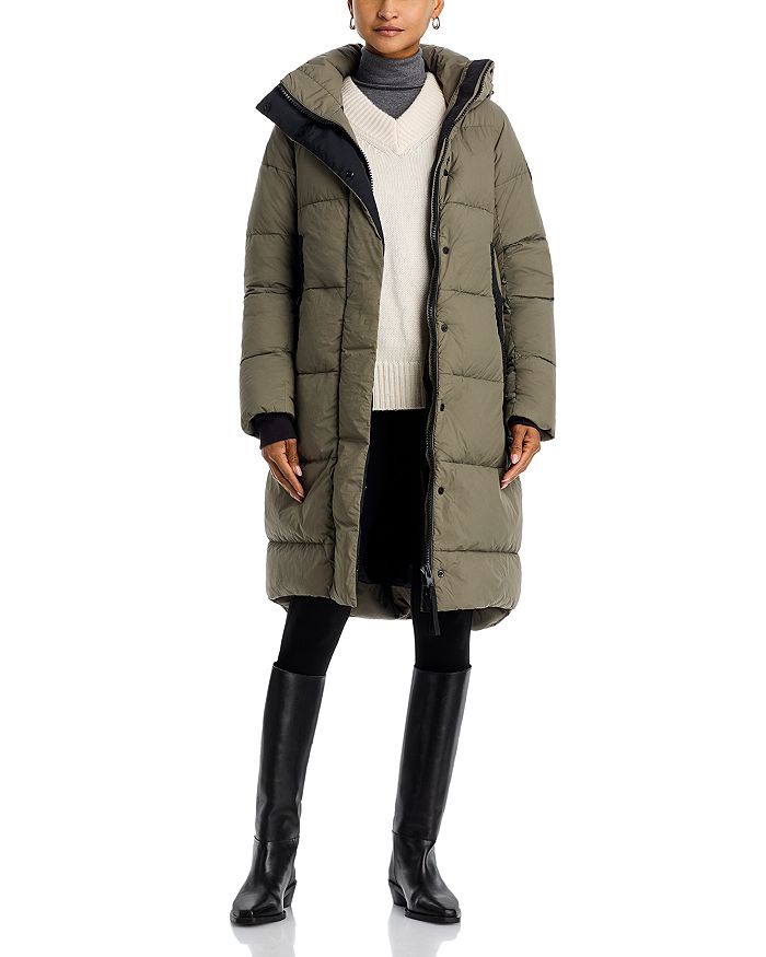 

Байуард Парка с капюшоном на пуху Canada Goose, зеленый